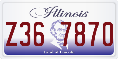 IL license plate Z367870