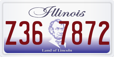 IL license plate Z367872