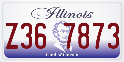 IL license plate Z367873