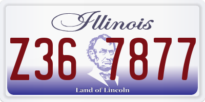 IL license plate Z367877