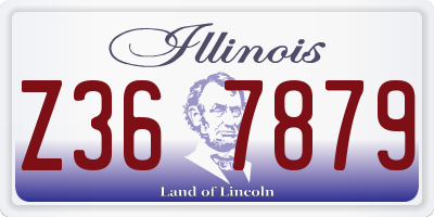 IL license plate Z367879
