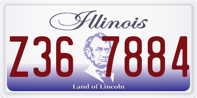 IL license plate Z367884