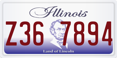 IL license plate Z367894