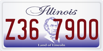 IL license plate Z367900