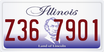 IL license plate Z367901