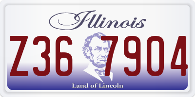 IL license plate Z367904