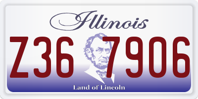 IL license plate Z367906