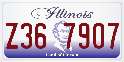 IL license plate Z367907