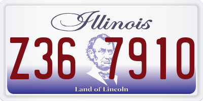 IL license plate Z367910