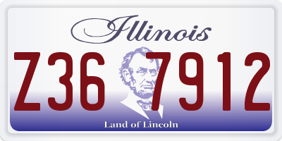 IL license plate Z367912