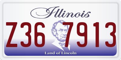 IL license plate Z367913