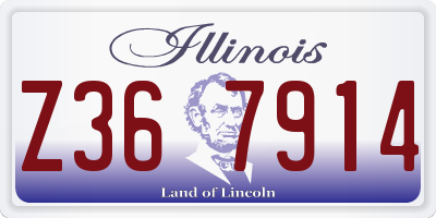IL license plate Z367914