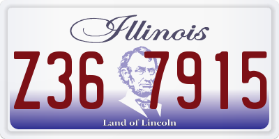 IL license plate Z367915