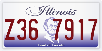 IL license plate Z367917