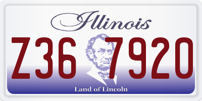 IL license plate Z367920
