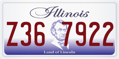 IL license plate Z367922