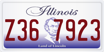IL license plate Z367923