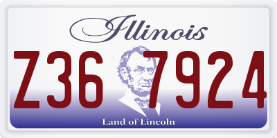 IL license plate Z367924