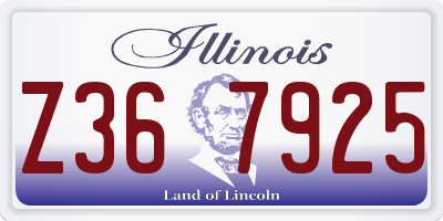 IL license plate Z367925