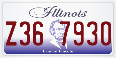 IL license plate Z367930