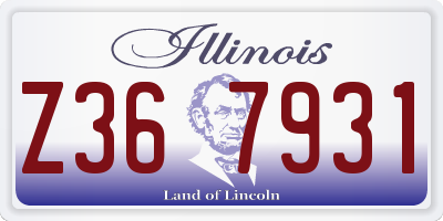 IL license plate Z367931