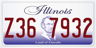 IL license plate Z367932