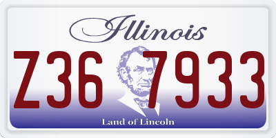 IL license plate Z367933
