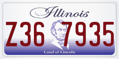 IL license plate Z367935