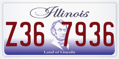 IL license plate Z367936
