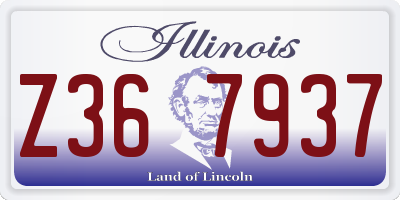IL license plate Z367937