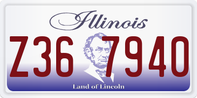 IL license plate Z367940