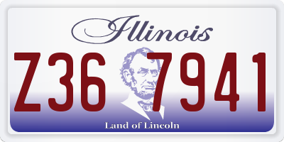 IL license plate Z367941