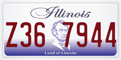 IL license plate Z367944