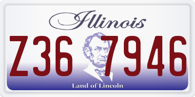 IL license plate Z367946