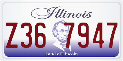 IL license plate Z367947