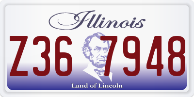 IL license plate Z367948