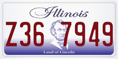 IL license plate Z367949