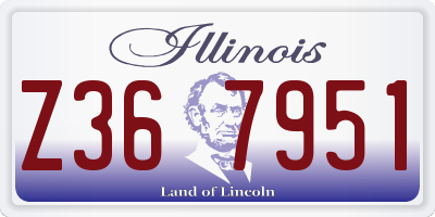 IL license plate Z367951