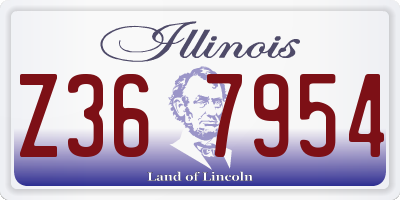 IL license plate Z367954