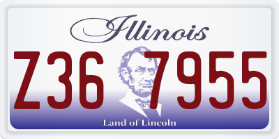 IL license plate Z367955