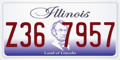 IL license plate Z367957