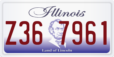 IL license plate Z367961