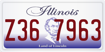 IL license plate Z367963