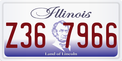 IL license plate Z367966