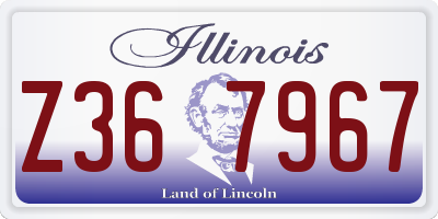 IL license plate Z367967