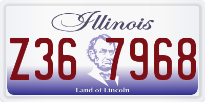 IL license plate Z367968