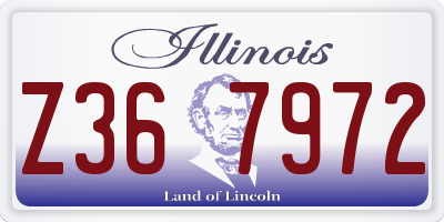 IL license plate Z367972