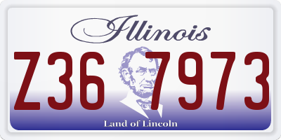 IL license plate Z367973