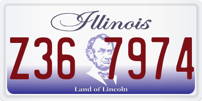 IL license plate Z367974