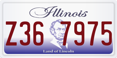 IL license plate Z367975